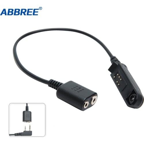 Adapter Cable Baofeng UV-9R Plus Waterproof Radio to 2 Pin Headset Speaker Mic for UV-9R Plus UV-XR Waterproof Walkie Talkie
