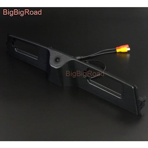 BigBigRoad Car Parking Trunk Handle Rear View Backup Camera For Jeep Compass Commander 2017 2018 Night Vision Waterproof