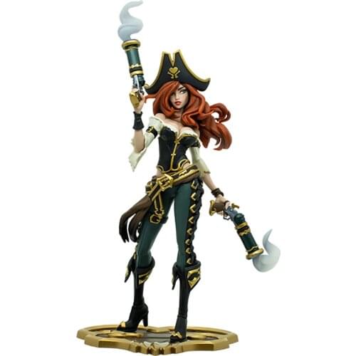 League of Legends Miss Fortune The Bounty Hunter Anime Games Figures Collectibles Pvc Model Dolls 31Cm Desktop Ornaments Toys