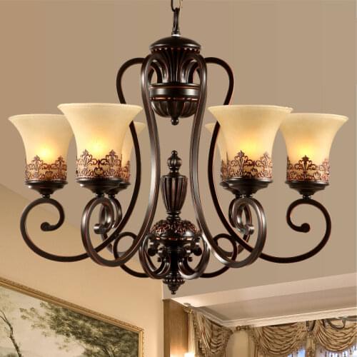 2017 New Arrival Hot Luxurious European Style Chandelier 6 Arms Diameter 70cm Living Room Luxury Lamp Lustres De Chandeliers