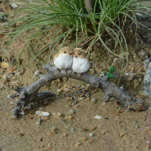 Bird Decor Micro Mini Animals Garden Miniature Figurines Frog on Leaf Animal Action Figure Toys Ornament Accessories Hogar Casa