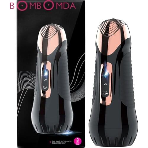 Powerful Vibrator Voice Male Masturbator Penis Training Automatic Sucking Masturbation Cup Blowjob Oral Adult Sex Toys For Men