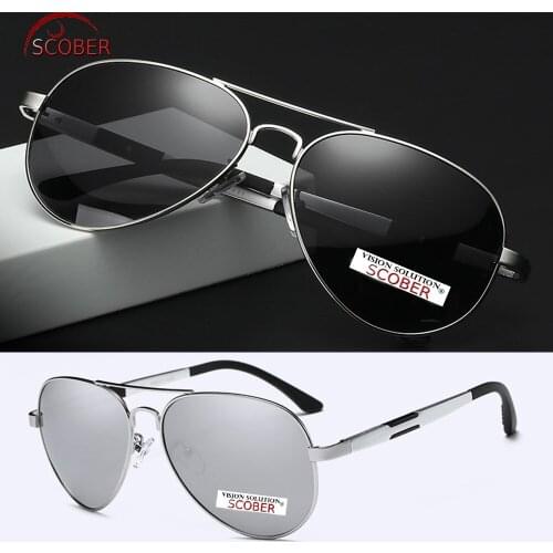 2019 Rushed = Scober Men Pilot Al-mg Polarized Sunglasses Spring Temple Large Frame Driving Fishing Uv400 Uv 100% Navigation