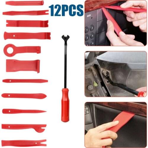 12pcs/Set Panel Removal Tools Kit Universal Panel Removal Open Pry Tools Kit Car Dash Door Radio Trim High Quality Accessories