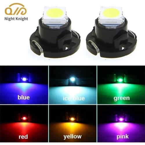 Night knight 10pcs T3 T4.2 T4.7 LED Wedge Instrument Dashboard Lights Panel Signal Bulb 12V For Car Auto