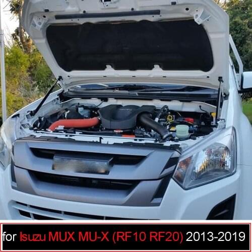 For Isuzu MUX MU-X (RF10,RF20) 2013-2019 Front Bonnet Hood Modify Gas Struts Lift Support Shock Damper Carbon Fiber Absorber