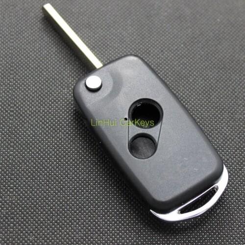 PINECONE for HONDA FIT CRV CITY CIVIC ACCORD Key Case 2 Buttons Uncut Blank Brass Blade Replace Car Key ABS Shell 1 PC