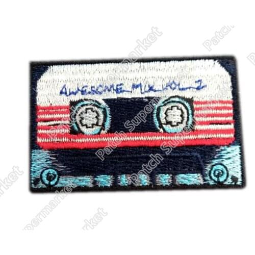 Awesome Mix Tape Patches VOL.2 Movie TV Series Costume Embroidered Emblem applique iron on patch