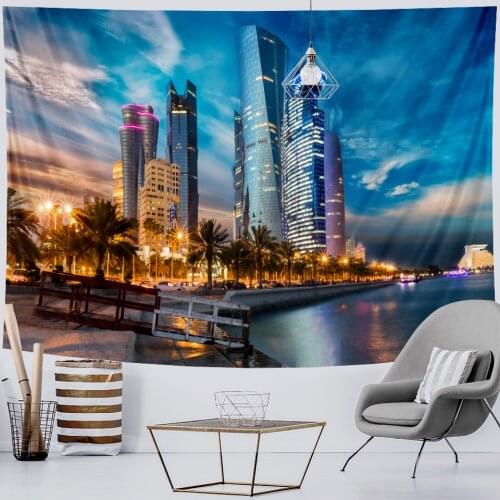 Psychedelic scenery Bohemian tapestry Mandala art home decor background cloth beach mat yoga mat sofa blanket bed sheet