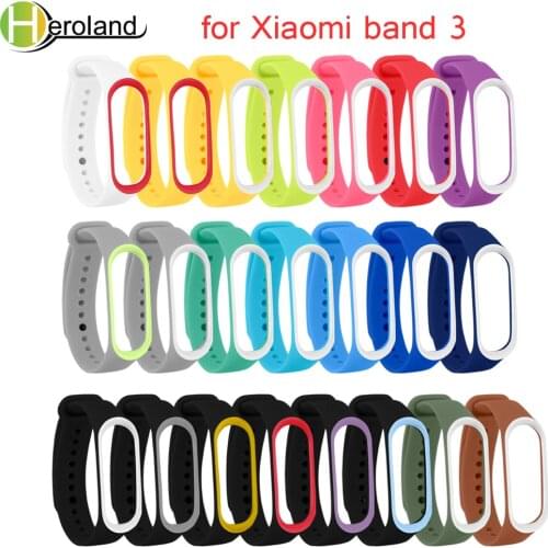 Watchband wrist straps for Xiaomi band 3 Smart Wristband Bracelet Waterproof bracelets for Xiaomi Band 3 strap sport accessories