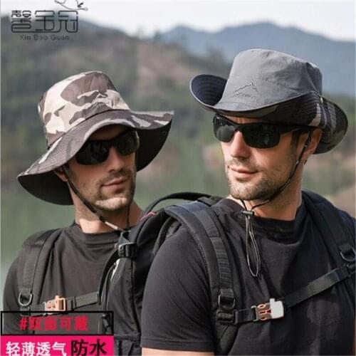 Fisherman Cap Double-sided Wearable Sun Hat Summer Sports Hat Camouflage Men Women Boonie Hat Uv-protection Outdoor Hiking Cap