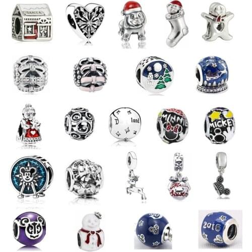 Special Offer winter collection Christmas Snowman charms 925 sterling silver find jewelry fit charm bead Bracelets DIY for women