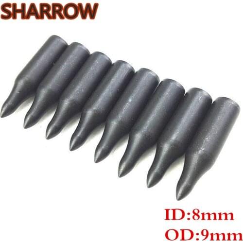24/50Pcs 70Gr Archery Arrow Head Steel Target Point Tips Fit 8mm Bamboo Wood Arrow Shaft Shooting Practice Target Accessories