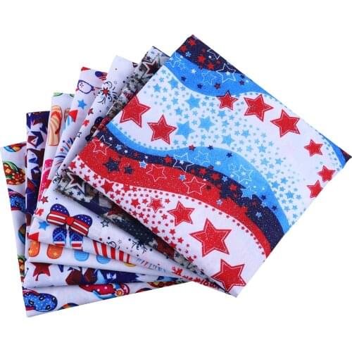 Fabric polyester Christmas celebration cloth printing sewing textile crafts DIY 50 * 140cm/piece clothes tablecloth quilt fabric