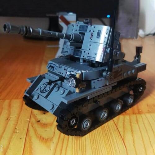 Military Series German Weasel Self-Anti-Tank Building Blocks Bricks Classic Panther Tank Model Set Toys For Kid Birthday Gifts