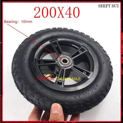 High Performance 200X40 8 Inch Rubber Wheel Tires Fits Folding Bicycle Electric Scooter Motorcycle Babys Car 200*40 Tyre