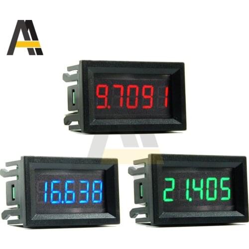 0.56 inch High Precision 50mA DC Digital Ammeter DC 4-30V 4 Wires Five Digit Voltmeter Ammeter Volt Meter Gauge