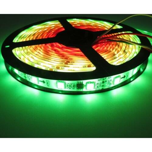 5M 48LEDs/m 16Pixels/m WS2811 Digital SMD 5050 RGB LED Strip 12V Waterproof Flexible Pixel Tape Light White PCB Waterproof IP65
