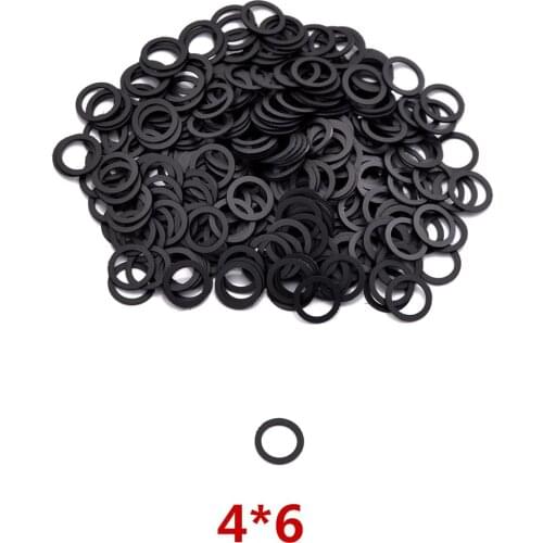 500pieces/lot Black Hairdressing Scissor Accessory Tendon Washers Size 4*6mm Tendon Gasket Parts