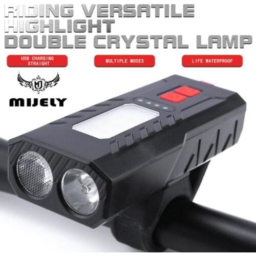 800LM Bicycle headlights Glow Red blue light multifunctional Riding Flashlight Work Light Waterproof Tail Light Bike Accessories