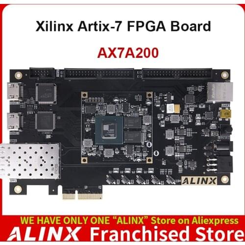 ALINX AX7A200: XILINX Artix-7 XC7A200T FPGA Development Board A7 SoMs XC7A 200T SFP PCIe