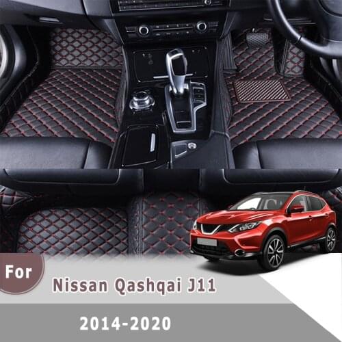RHD Carpets Car Floor Mats For Nissan Qashqai J11 2014 2015 2016 2017 2018 2019 2020 Auto Interiors Accessories Protecter