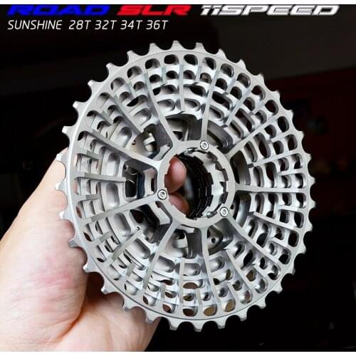 Free Shipping SLR 11S-28T Cassette Racing Speed Gravel Bike -36T -34T Ultralight K7 V -32T CNC Flywheel