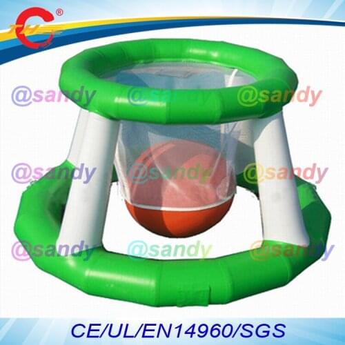Free air ship to door,1.5m commercial Inflatable basketball goal/water games/Beach basketball hoop for swimming pool