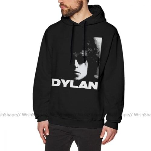 Bob Dylan Hoodie Bob Dylan Hoodies Streetwear Mens Pullover Hoodie Casual Long Sleeve Over Size Blue Cotton Warm Hoodies