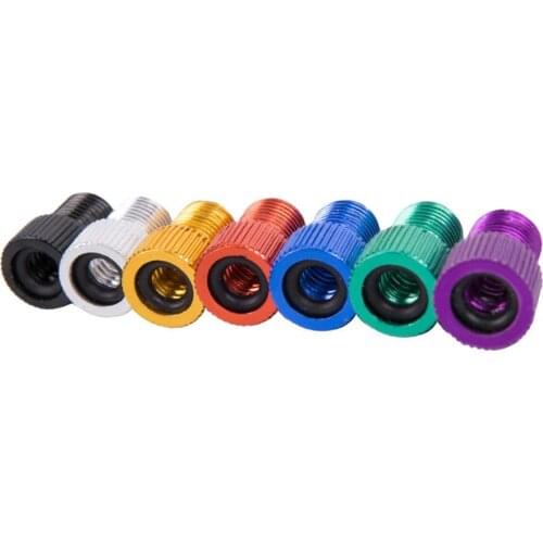 Bicycle Valve Adapter French Valve Convert To Armerica Valve Convertion CNC Inner Tube Cap Cover Adapter On For MTB Road Bike