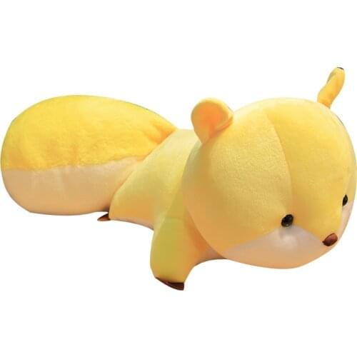 30/45/60cm Cute Big Tail Bells Squirrel Plush Toy Squirrel Soft Stuffed Cartoon Animal Doll Birthday Gift Baby Kids Gift