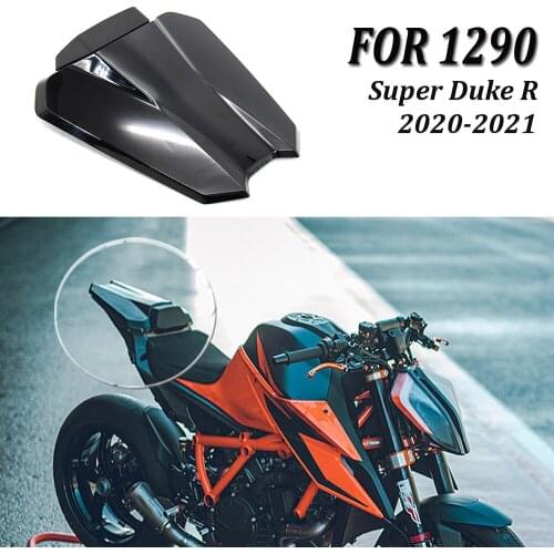 Carbon Black Motorcycle Rear Passenger Pillion Seat Cover Fairing Cowl For 1290 Super Duke R 2020 2021