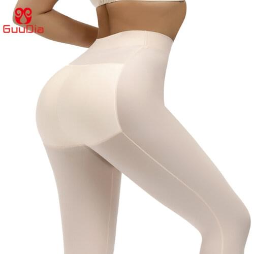 GUUDIA Footless Thigh Leg Shapers Legs Compression Shapewear Butt Lifting High Waisted Compression Leggings Shapewear Lifter