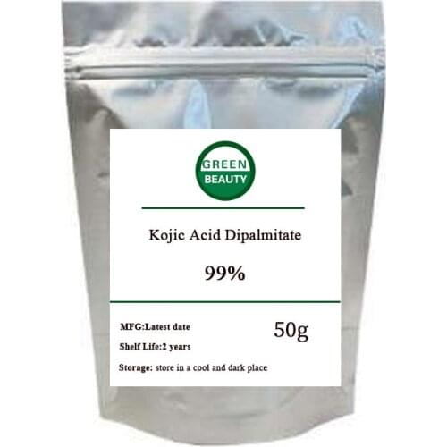 Cosmetic grade Dipalmitate Kojic Acid Powder Whitening skin sunscreen freckle removing kojic acid dipalmitate free shipping