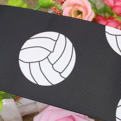 Q&N ribbon 3inch 75mm 160811031 baseball printed grosgrain ribbon webbing 50yards/roll for headband free shipping