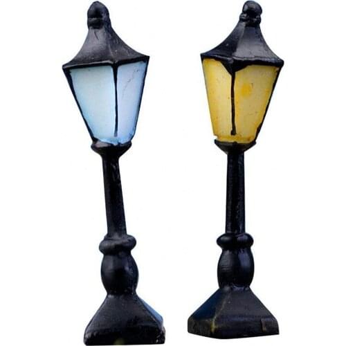 Miniature Fairy Garden Streetlight Streetlamp Ornament Dollhouse Outdoor Decor Home Decoration