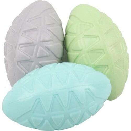 Pet Dog Ball Toy Natural Non-toxic Rubber Football Style Dog Chew Toy Cat Training Toy for Small Medium Large Dogs