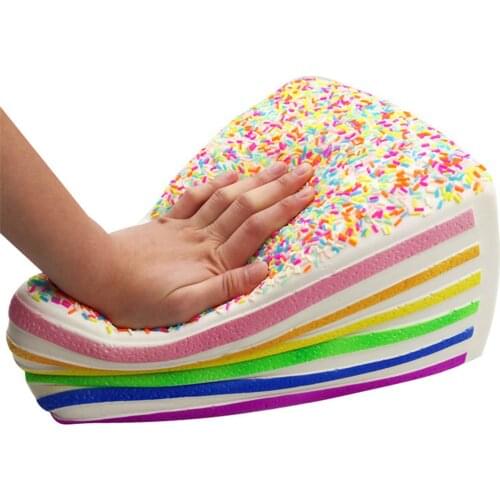 Besegad Soft Squishies Anti Stress Cute Cake Food Toy Slow Rising Squeeze Toys for Children Kids Adults Relieves Stress Anxiety