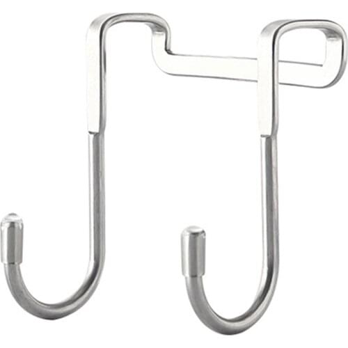 Stainless Steel Free Punching Cabinet Door Without Trace Hook S-type Door Hanger Hanger Door Back Coat Hook Storage Hanger