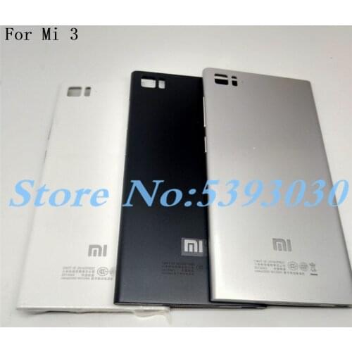 For Xiaomi Mi3 M3 Mi 3 WCDMA Rear Back Battery Cover Door Housing Case + SIM Card Tray + Power Volume Button