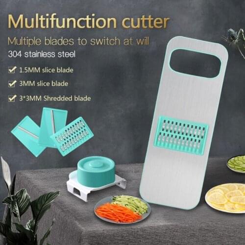 Vegetable Cutter Creative Magnetic Slicer 3 in 1 Stainless Steel Vegetable Graters with Hand Protector Tools Kitchen