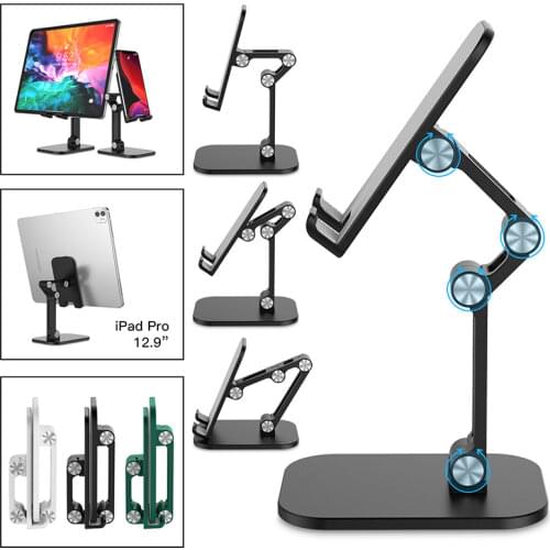 Pohiks Universal Telescopic Folding Smart Phone Tablet Stand Desktop Tablet Table Adjustable Mobile Phone Holder Stand