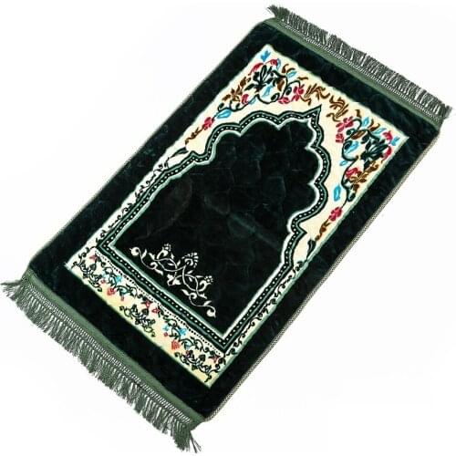 Drop Shipping 75*120cm Thicken Prayer Rug Kneeling Mat for Muslim Islam Prayer Door Floor Mat Carpet