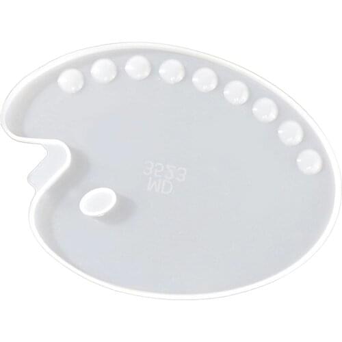 DIY Coaster Silicone Mold, Paint Tray Silicone Resin Mold, Artist Paint Palette