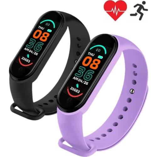 M6 Men Smart Bracelet Blood Oxygen Sport Fitness Tracker Wristband Waterproof Connection Pedometer Women Watch For Android IOS