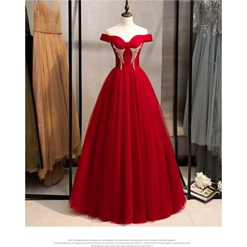 Evening Dress Elegant Robe De Soiree Tulle With Beading Evening Dresses Long Dress 2020 Sweetheart Formal Dress Vestido De Festa