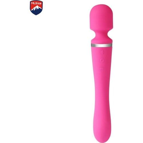 Mlsice vibrator Wand Dual M G Spot Clitoris Stimulator Magic Av Wand Vibrator MassagerSex Toys for Woman Adult Soft Vibrator
