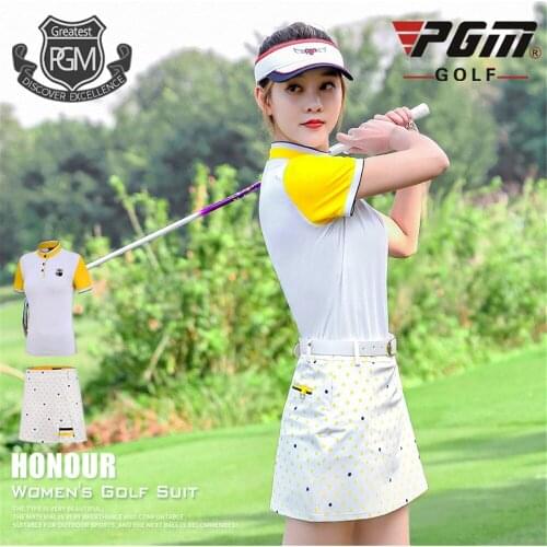 PGM Golf Ladies Short Skirt Sportswear Summer Golf Women’s Breathable Apparel Fashionable Professional Wear