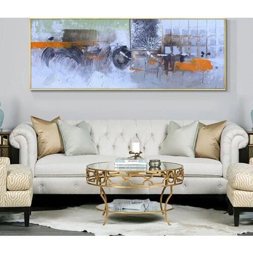 100% Hand Painted Hand Made Abstract Landscape Oil Painting On Canvas Handmade Wall Art Modern Painting For Home Decor No Frame