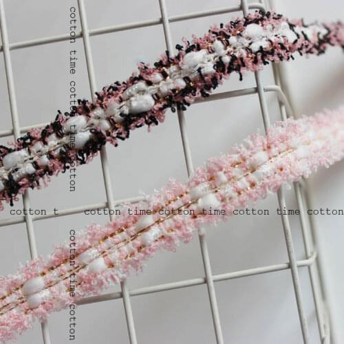 10Yds/lot 2 cm wide incense with gold coffee brown light fringe lace upscale fringe woven belt clothing trim lace AC1341